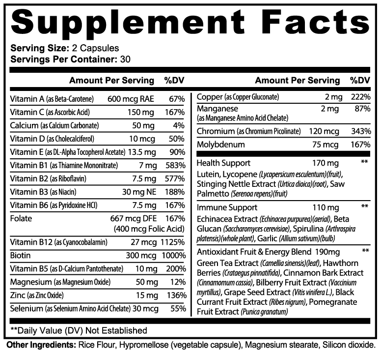 Complete Multivitamin (60 capsules)