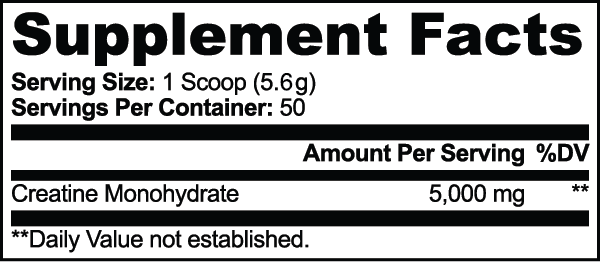 Creatine monohydraat 300 g, zonder smaak