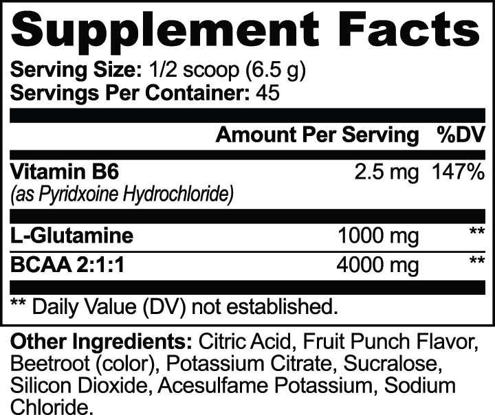 BCAA Shock Fruit Punch 300 g